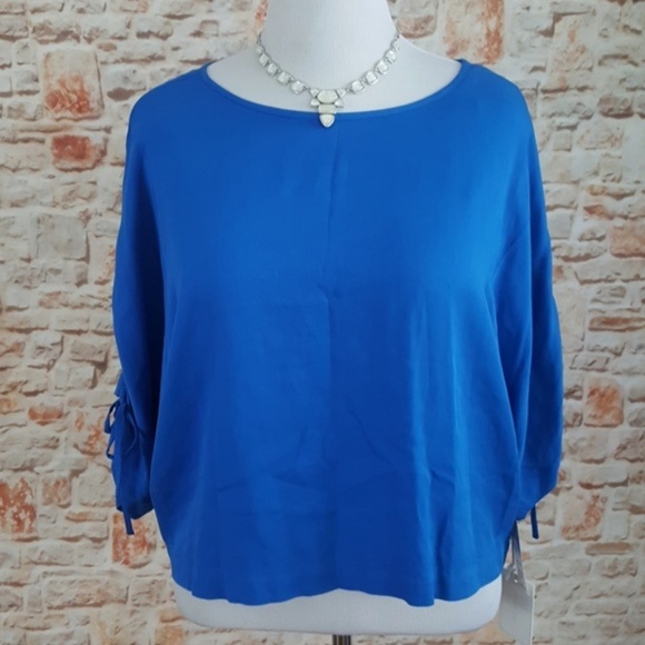 New 1. State Domain Criss Cross Back Blouse - Picture 1 of 4